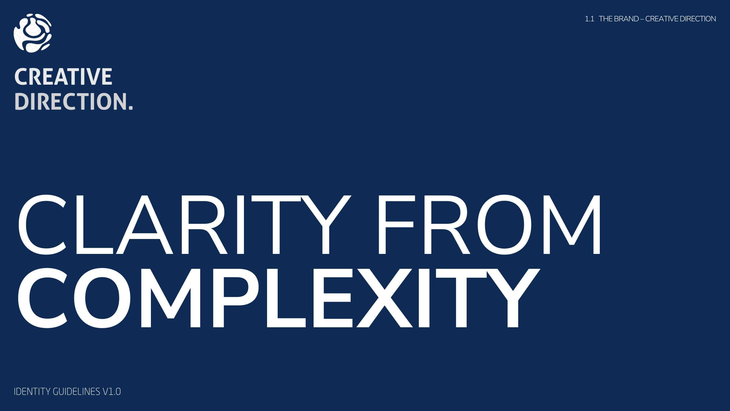 Creative direction: clarity from complexity
