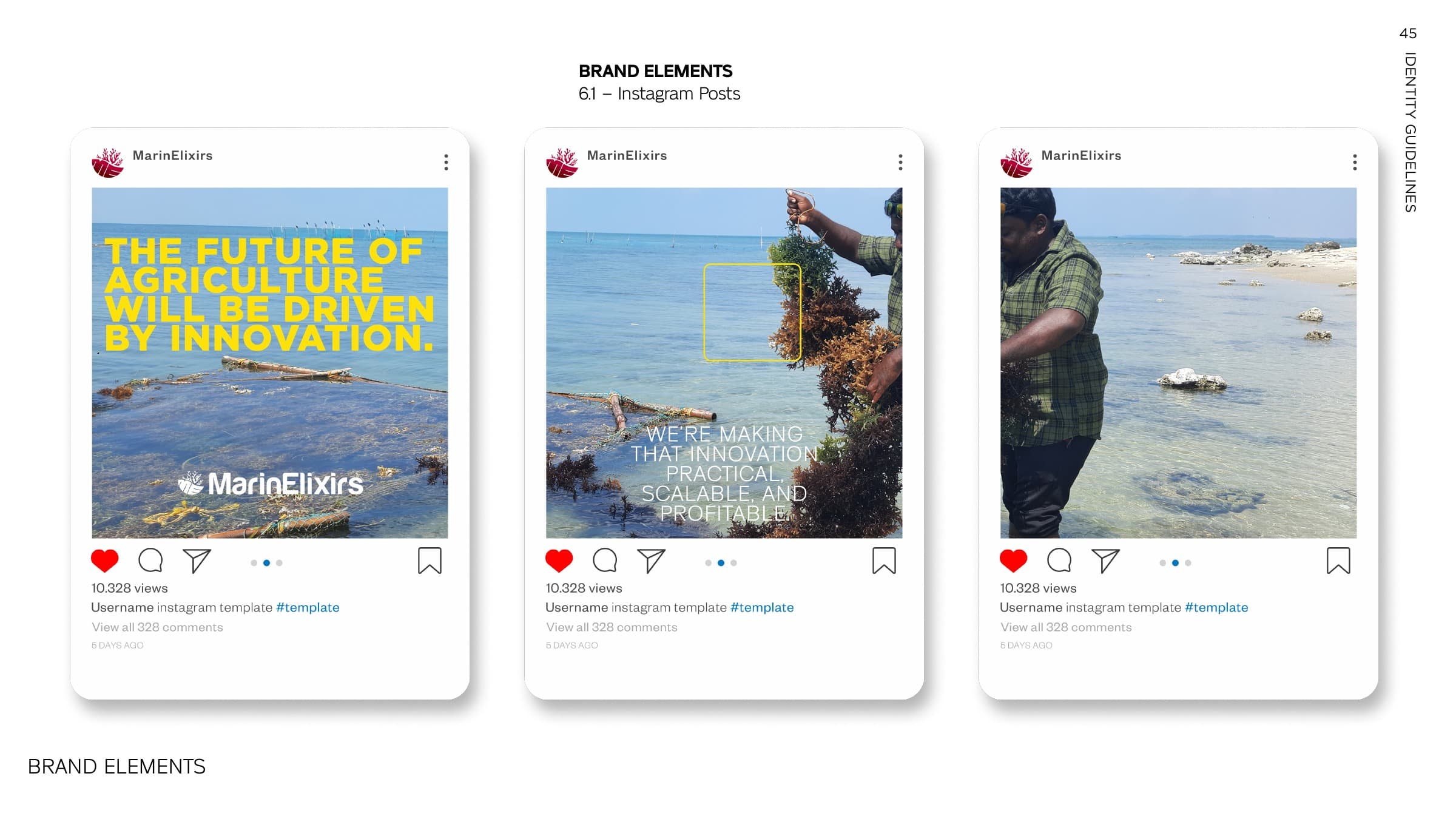 Instagram post templates