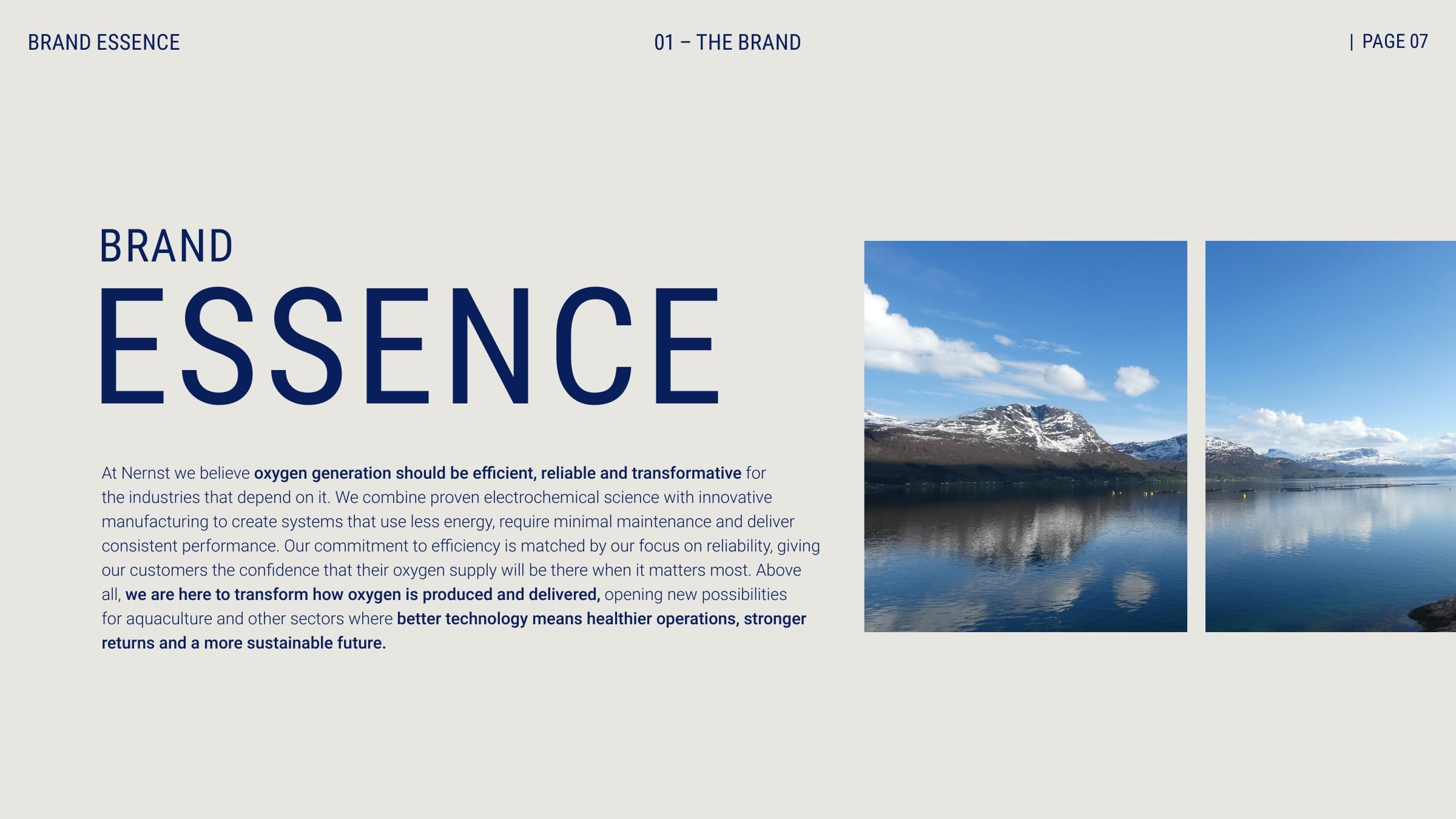 Brand essence and mission statement