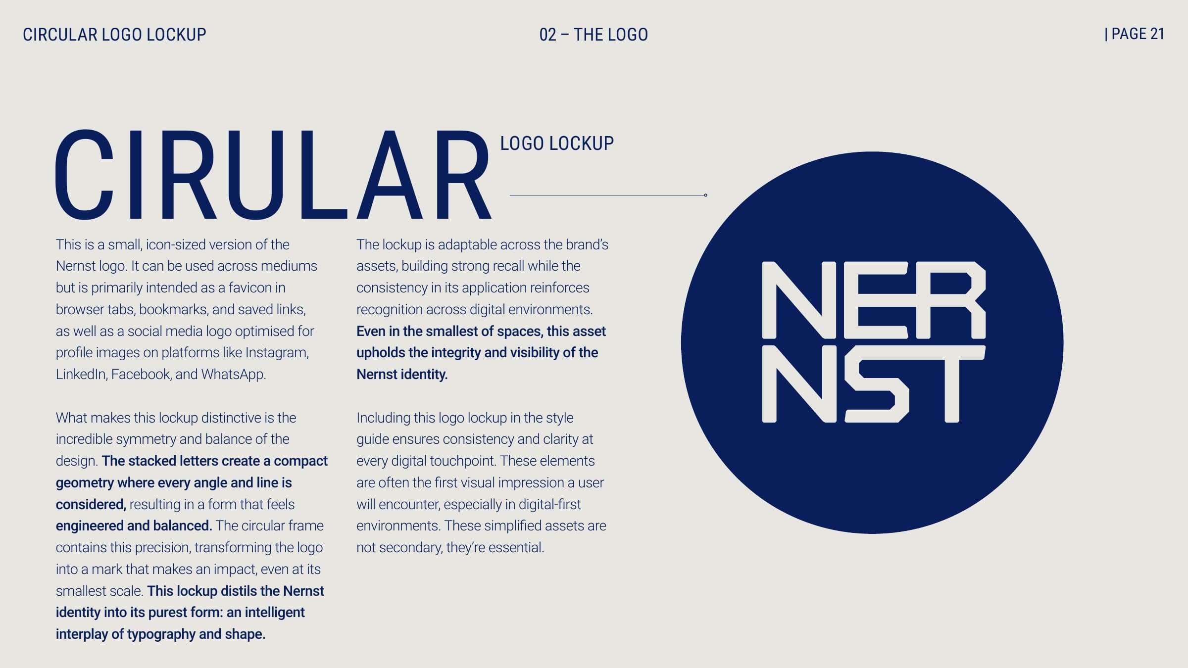 Circular logo lockup