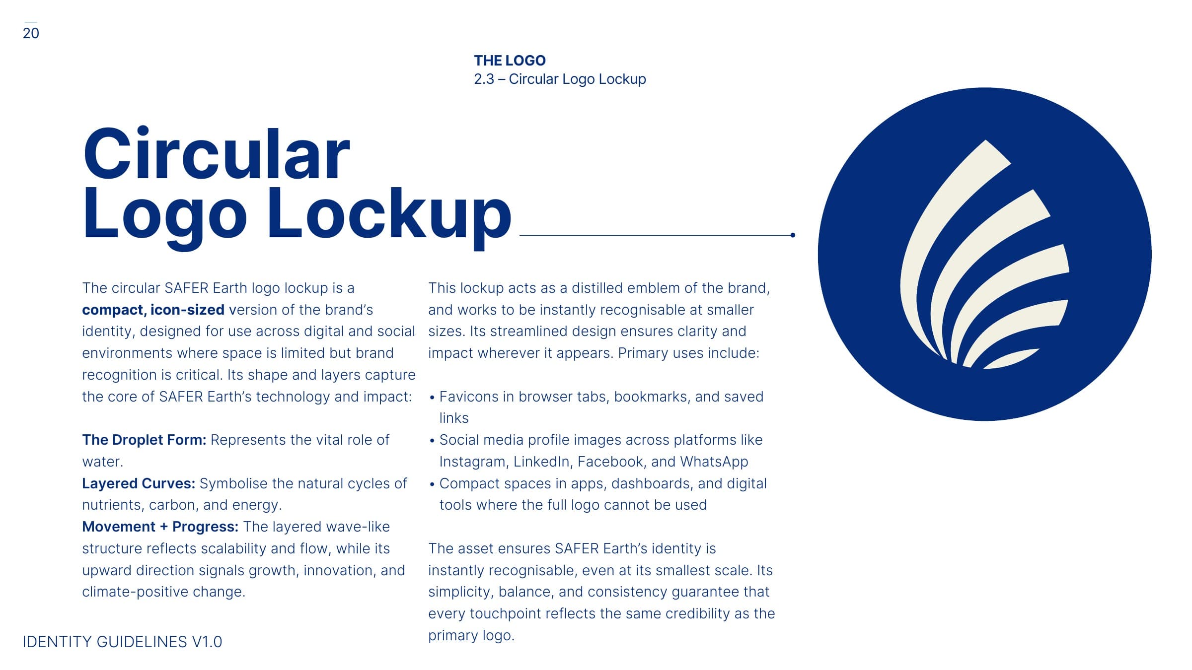 Circular logo lockup, for favicon and social profile use