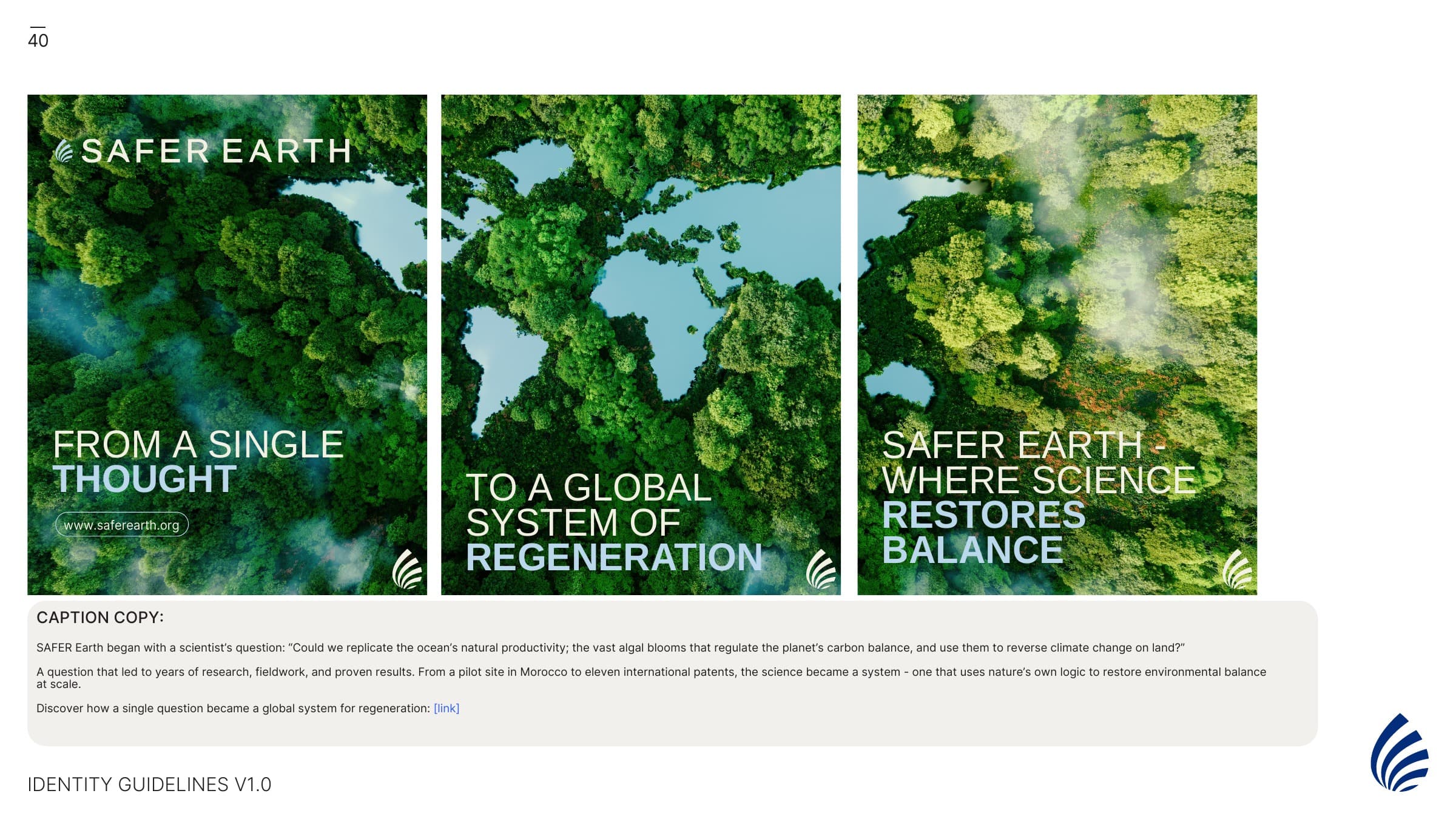 Instagram series: from a single thought to a global system of regeneration