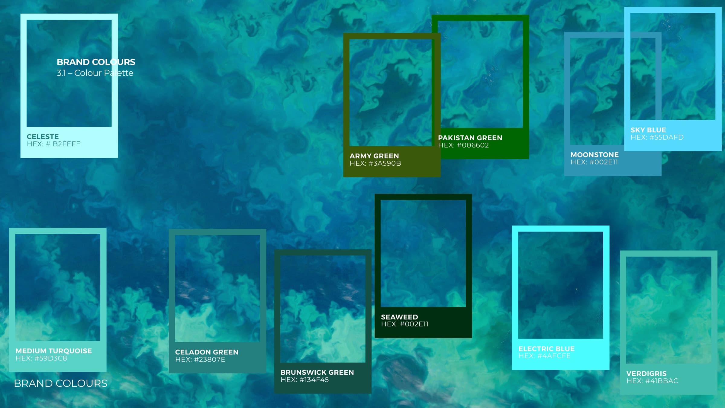 Brand colour palette overview