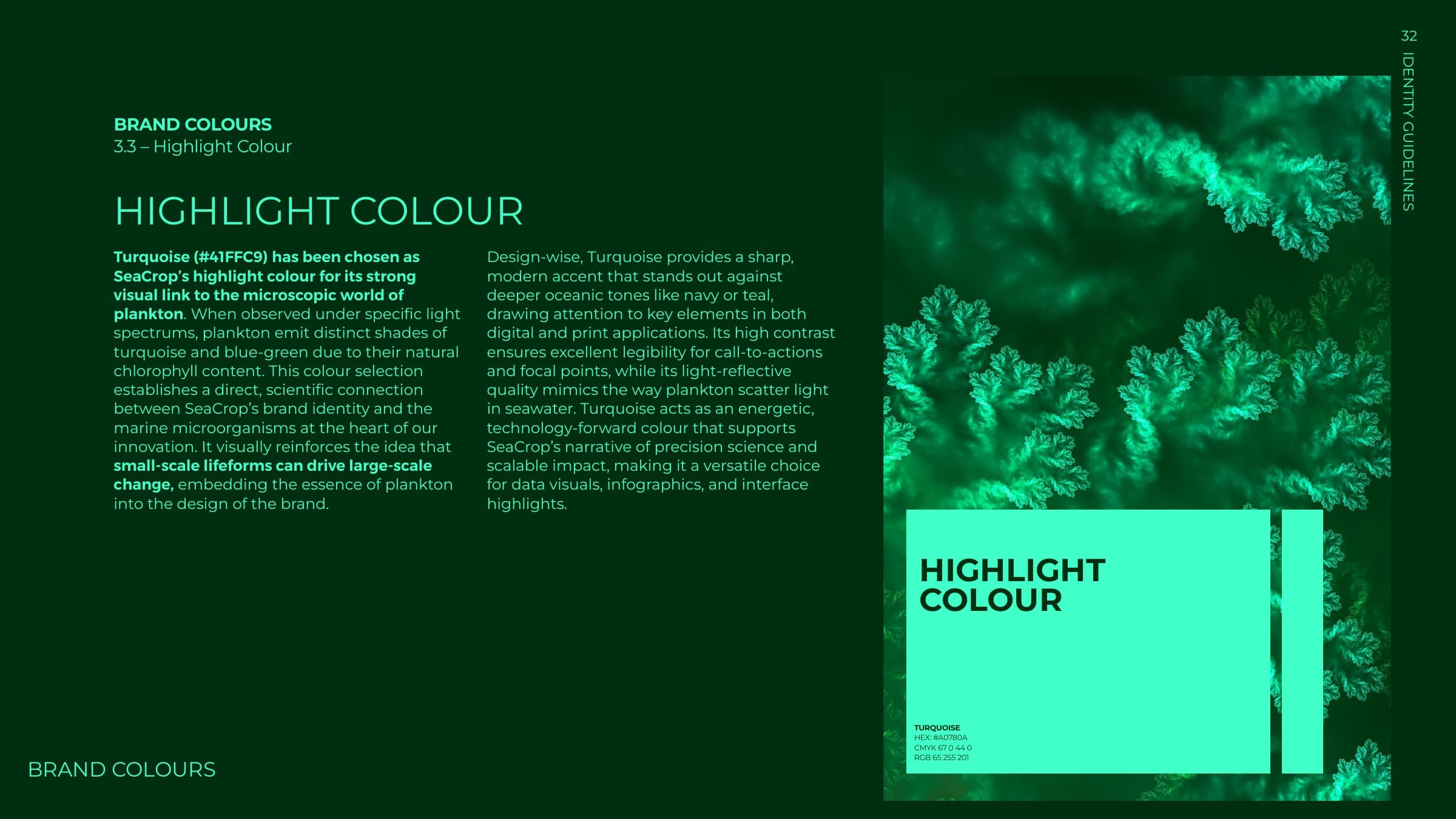Highlight colour, Turquoise
