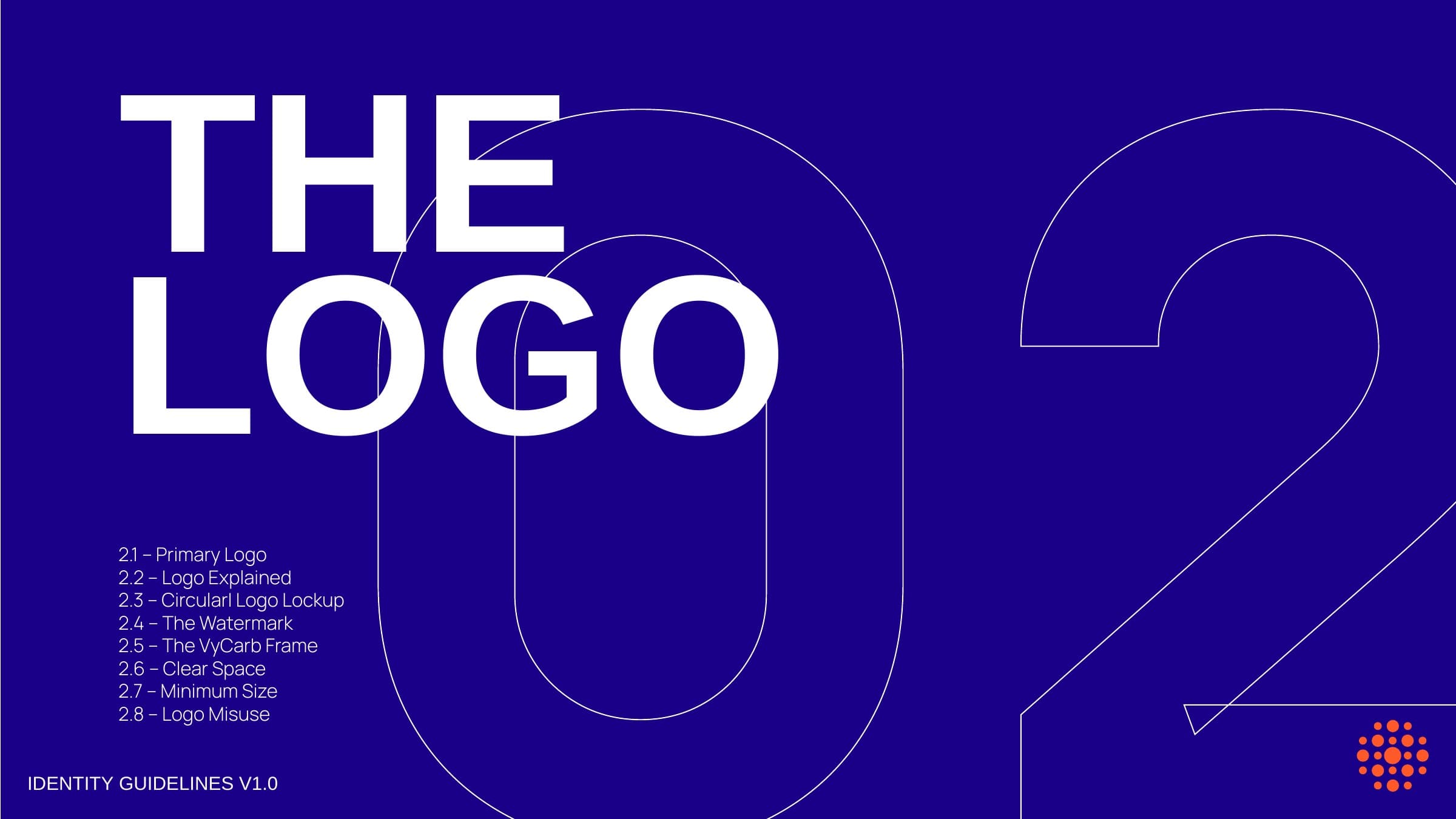 Section divider, the logo
