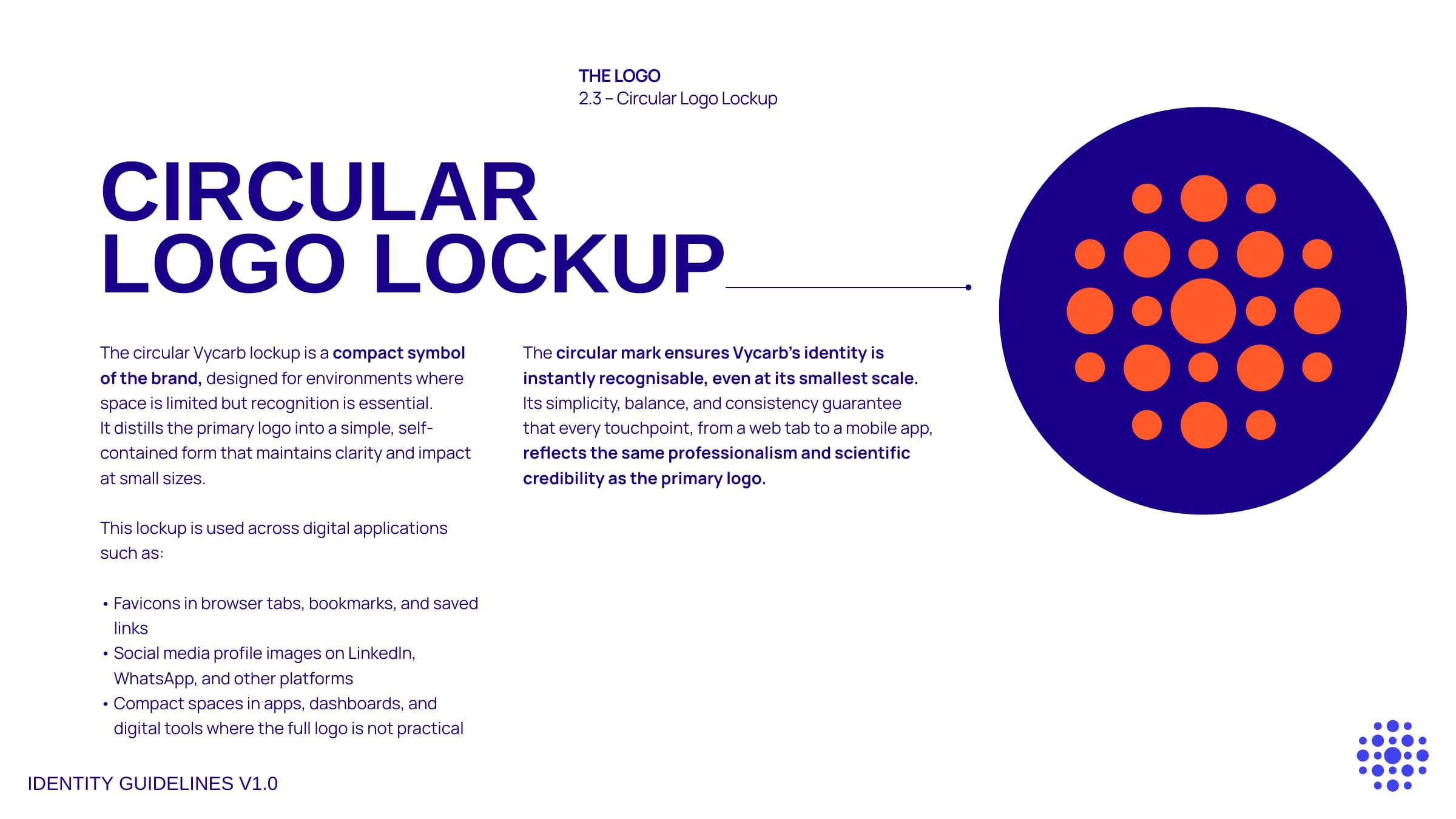 Circular logo lockup