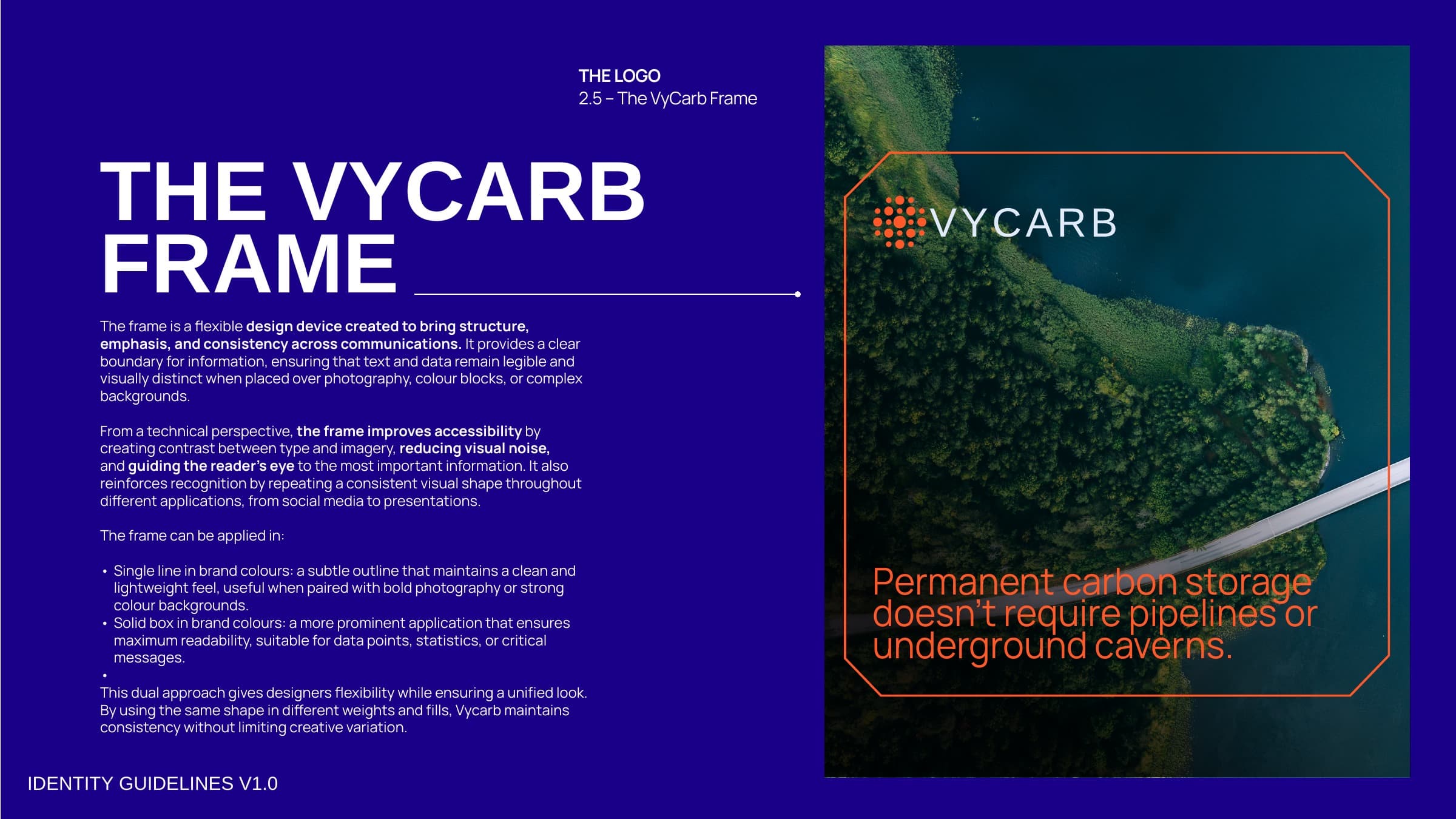 The VyCarb frame